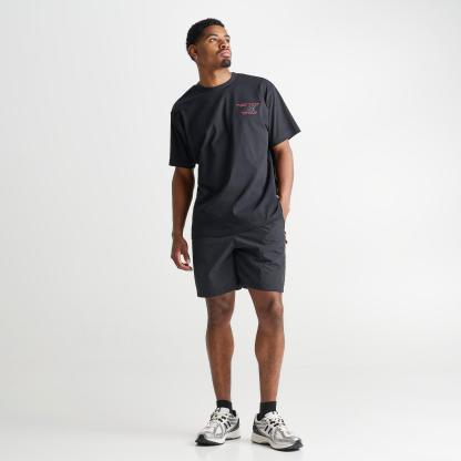 Men's New Balance Vision Woven Shorts - Black/Red - view 2