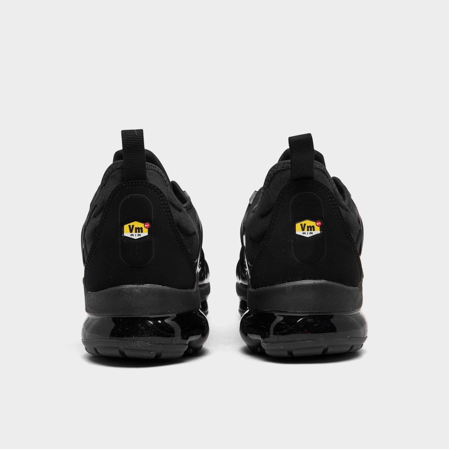 Men's Nike Air VaporMax Plus Running Shoes - Black/Black/Dark Grey