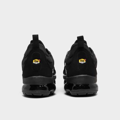Men's Nike Air VaporMax Plus Running Shoes - Black/Black/Dark Grey