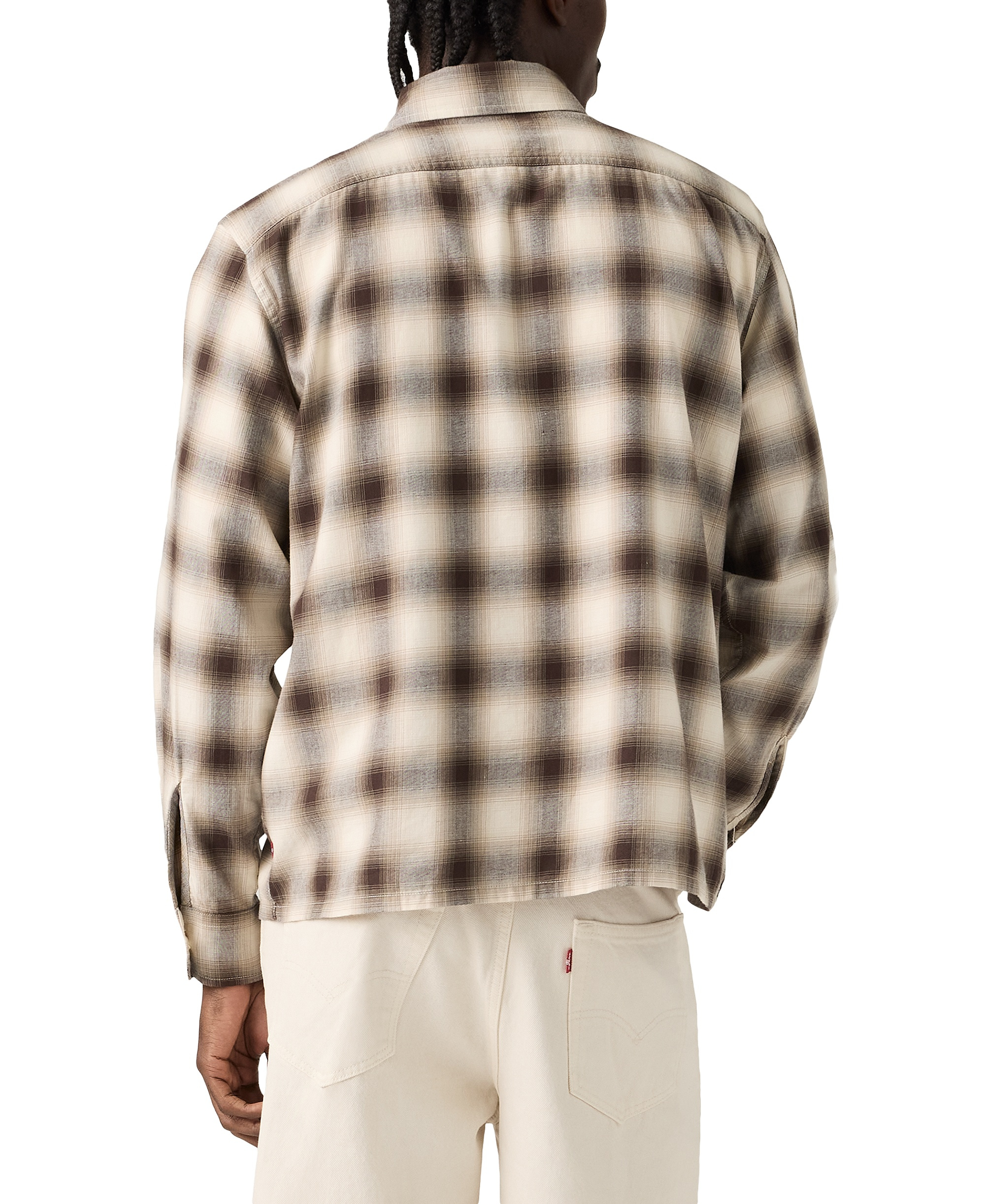 Levi's Men's Duboce Boxy Regular-Fit Overshirt - Beige/Khaki