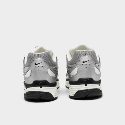 Men's Nithtke P-6000 Casual Shoes - Part 2 - Metallic Silver/Sail/Black/Metallic Silver - Back view
