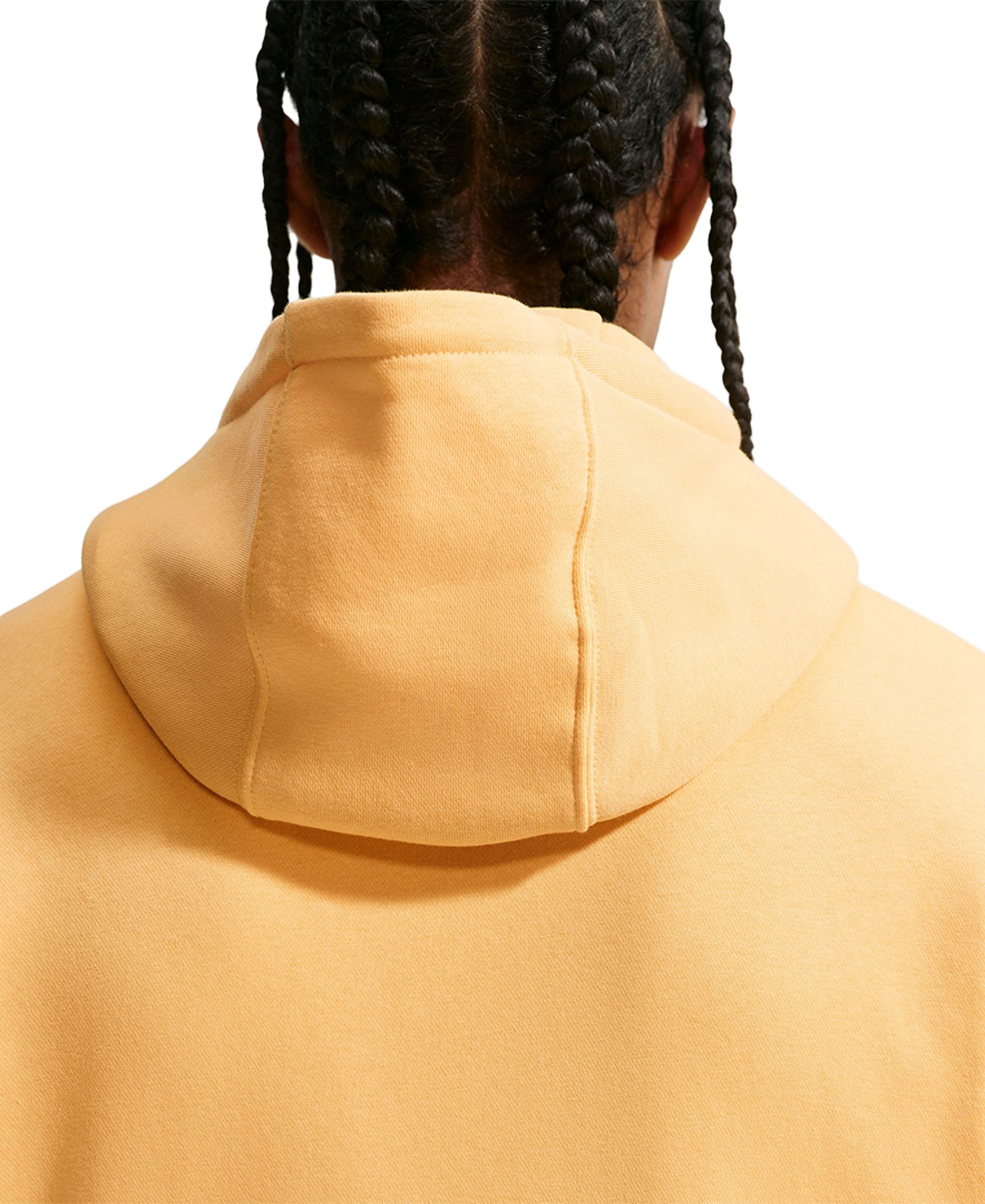 Nike Men's Club Pullover Fleece Hoodie Logo - Topaz Gold/topaz Gold/white