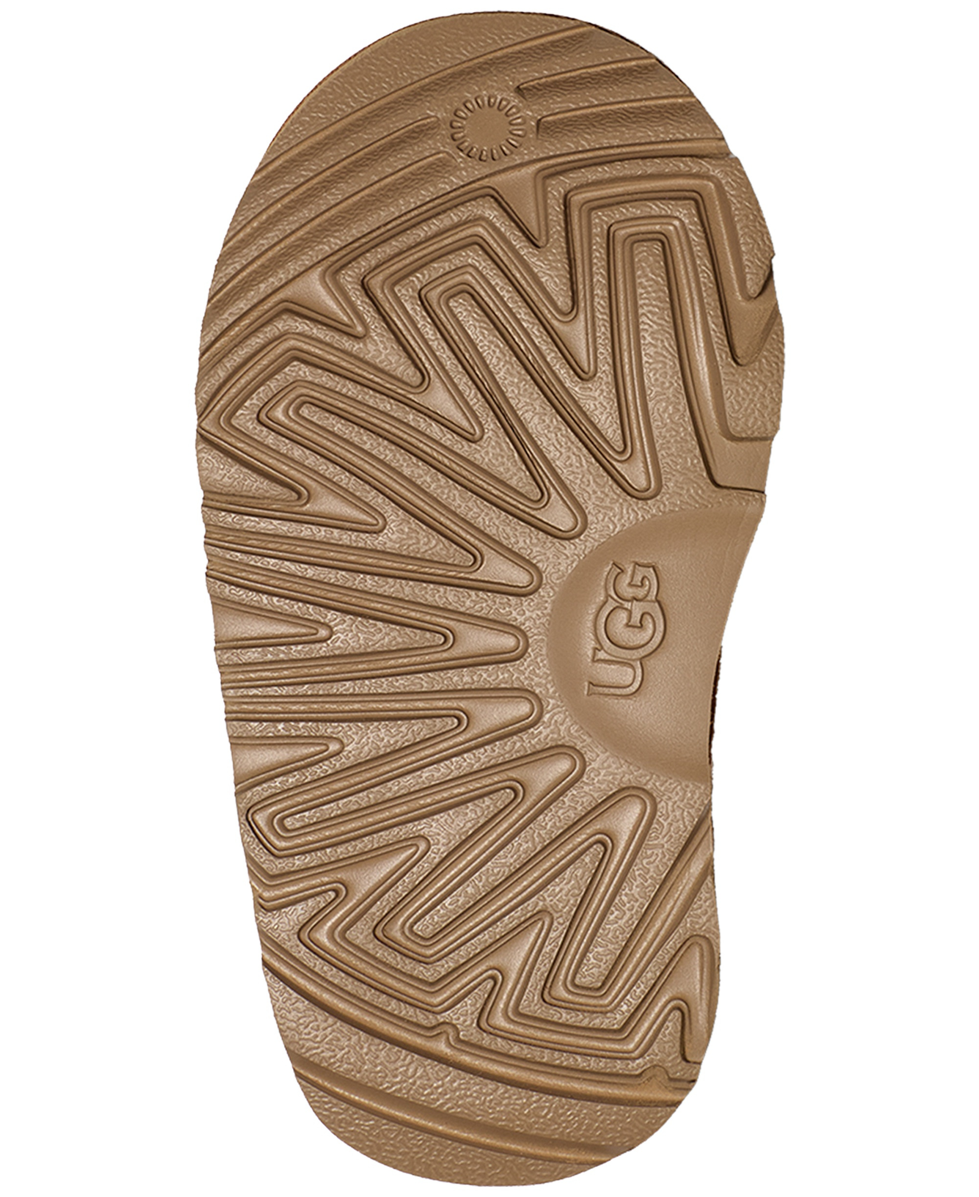 UGG® Toddler Kids Classic Mini II Round Toe Booties - Chestnut