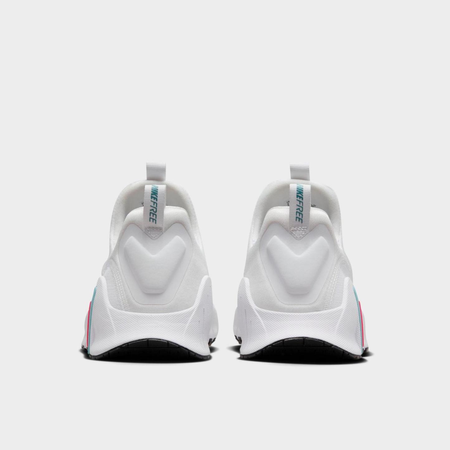 Women's Nike Free Metcon 6 Training Shoes - White/Hot Punch/Denim Turquoise/Black