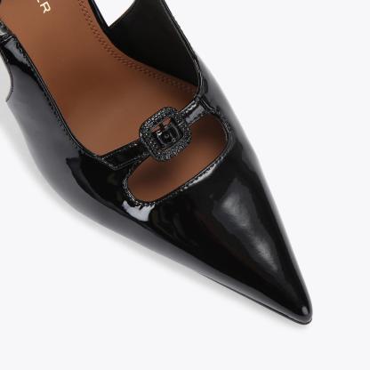 Kurt Geiger London 2 Buckle Point Court Heel - Black - view 5