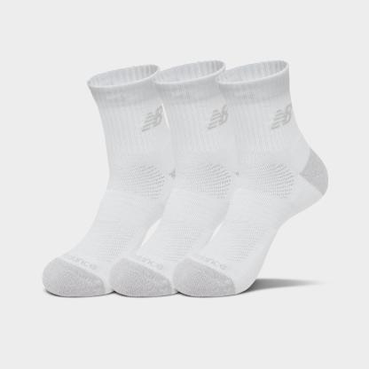 New Balance Active Quarter Socks (3-Pack) - Core White - view 1