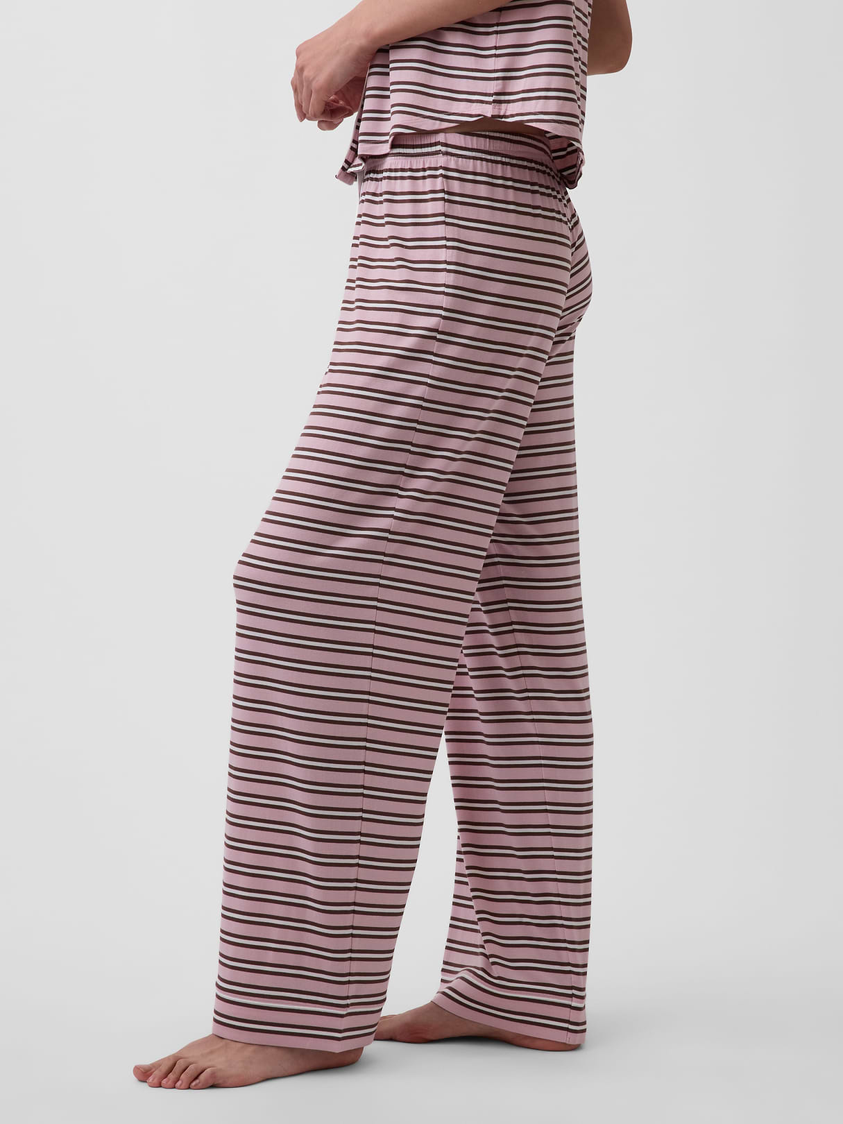 SoftMade Modal PJ Pants - Bold pink stripe