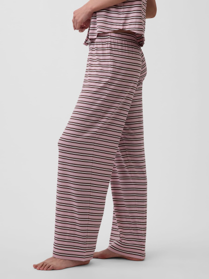SoftMade Modal PJ Pants - Bold pink stripe