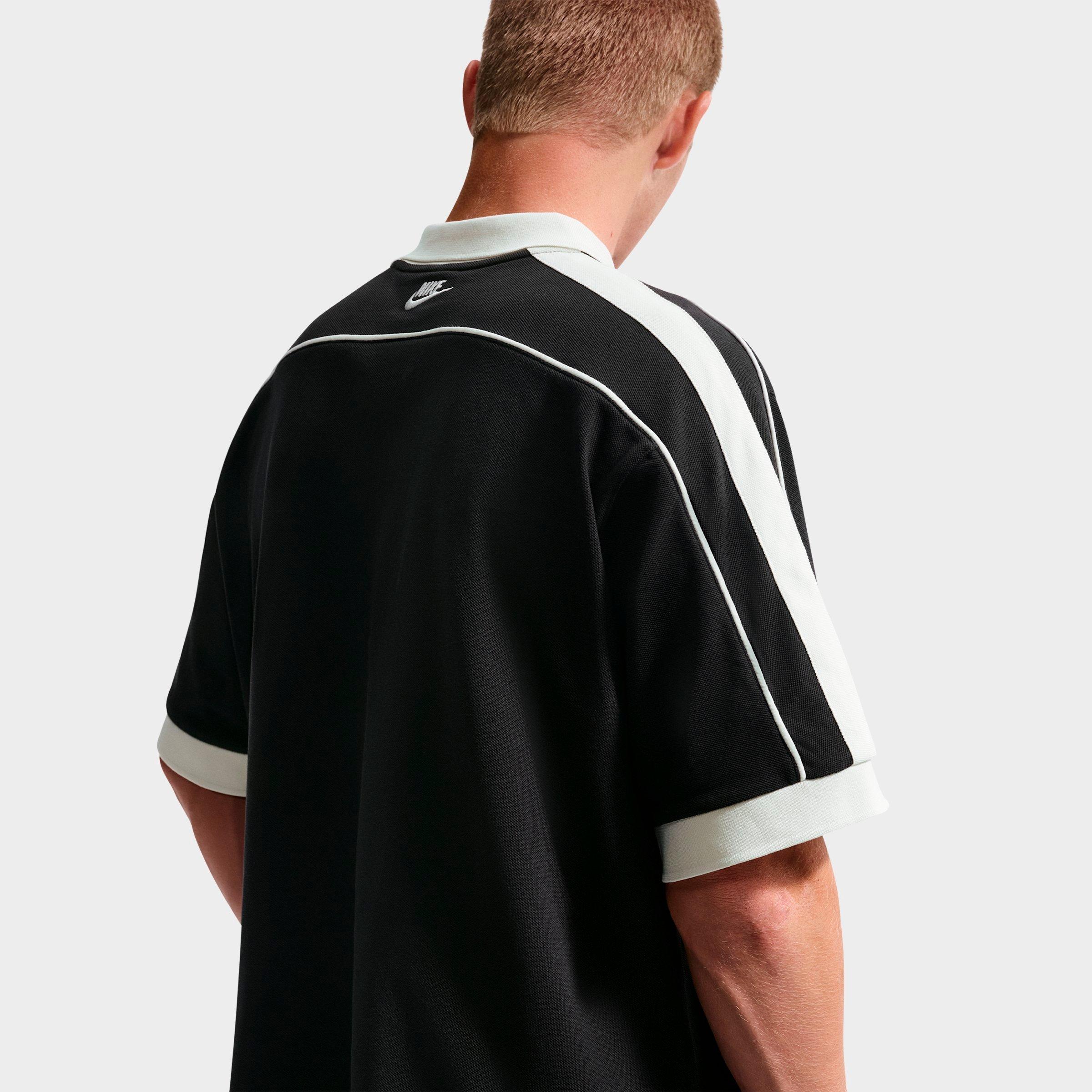 Men's Nithtke Sportswear Club Oversized Polo Shirt - Black/Sail/Sail/Sail