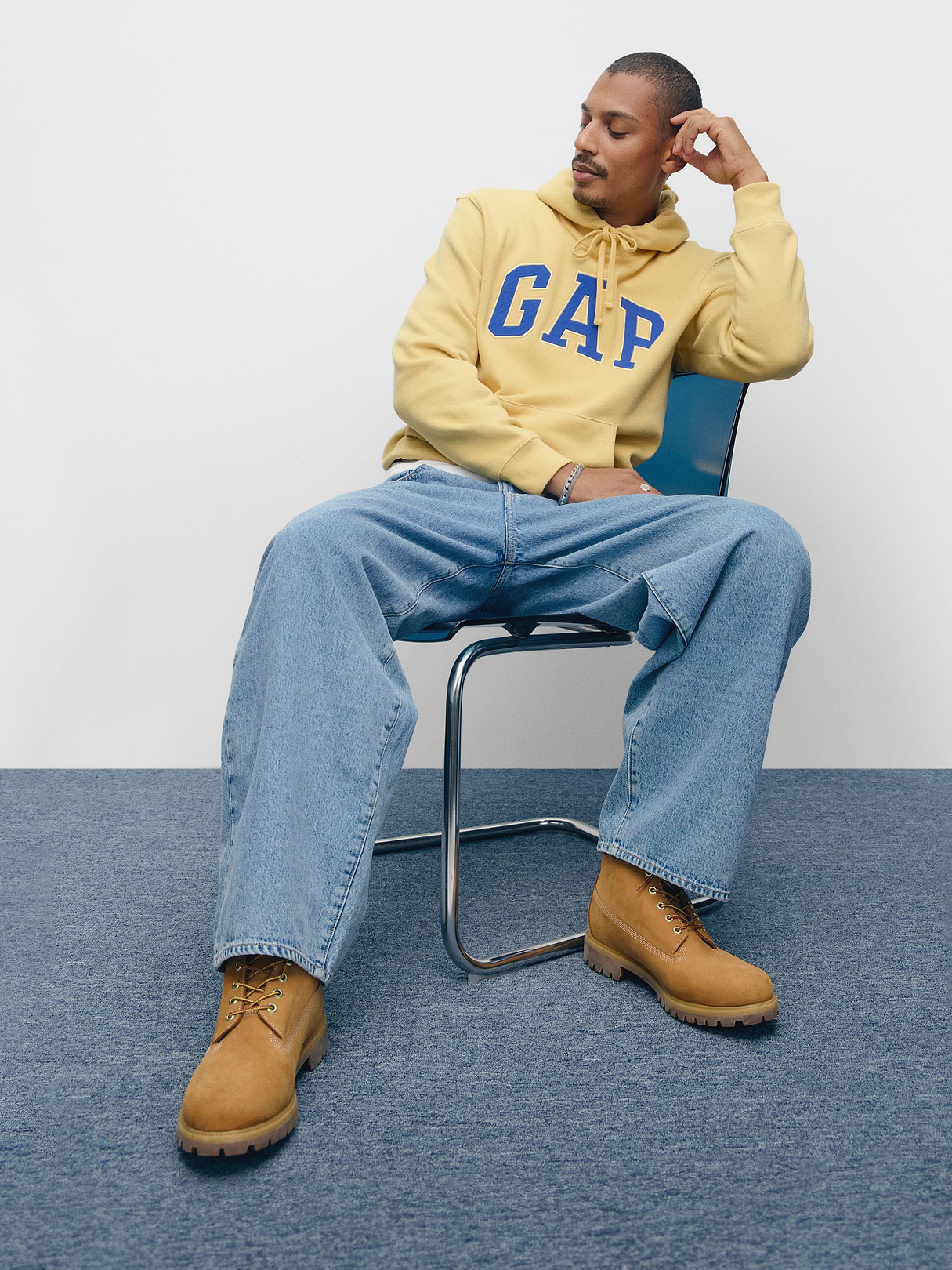 Adult VintageSoft Arch Logo Hoodie - French almond