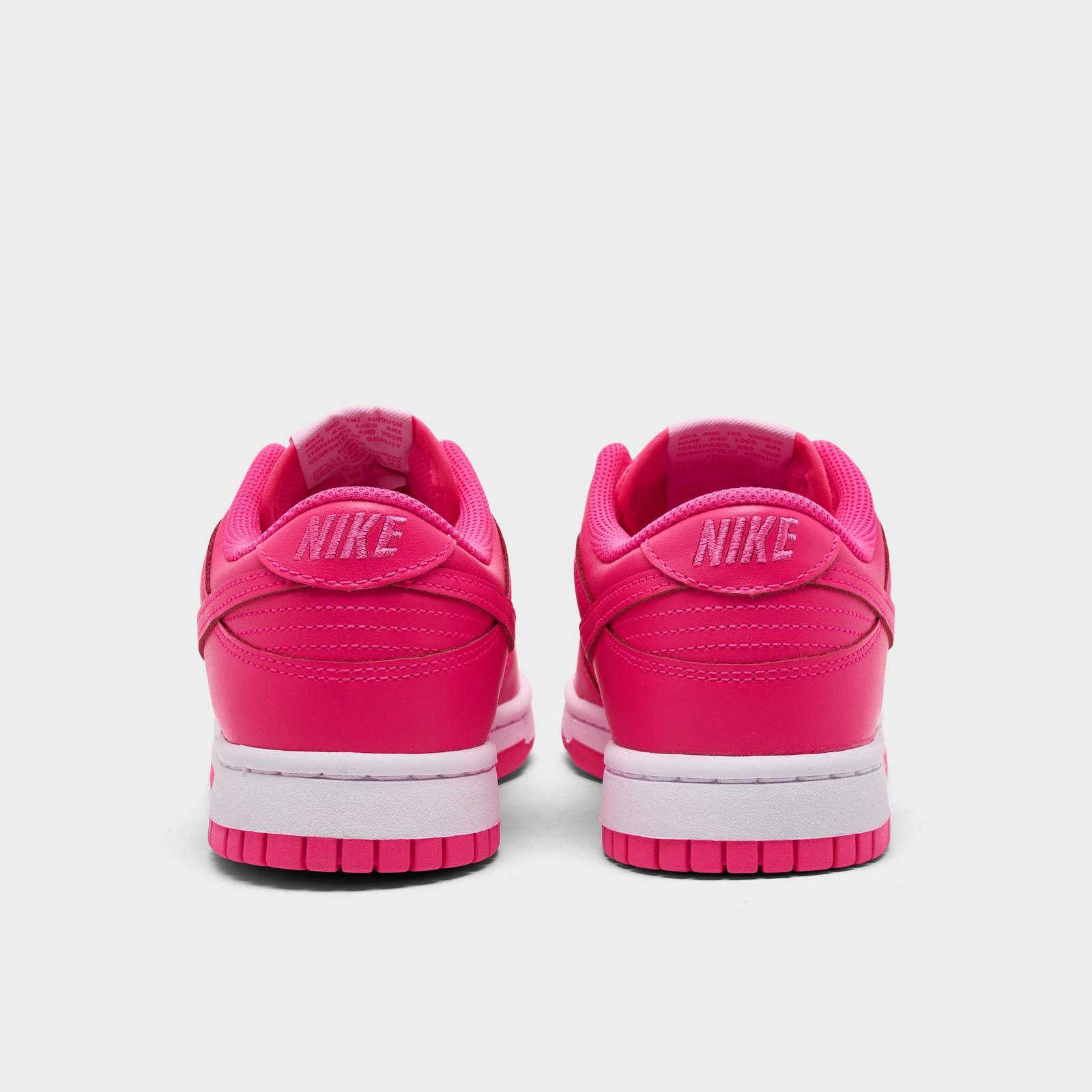 Women's Nike Dunk Low Casual Shoes - Hyper Pink/White/Hyper Pink