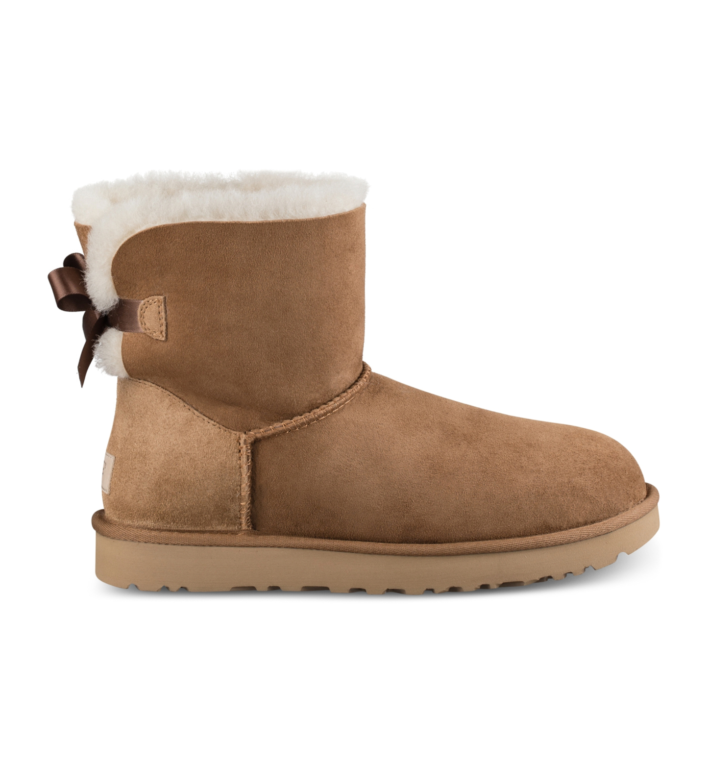 UGG® Women's Mini Bailey Bow II Slip-On Booties - Chestnut