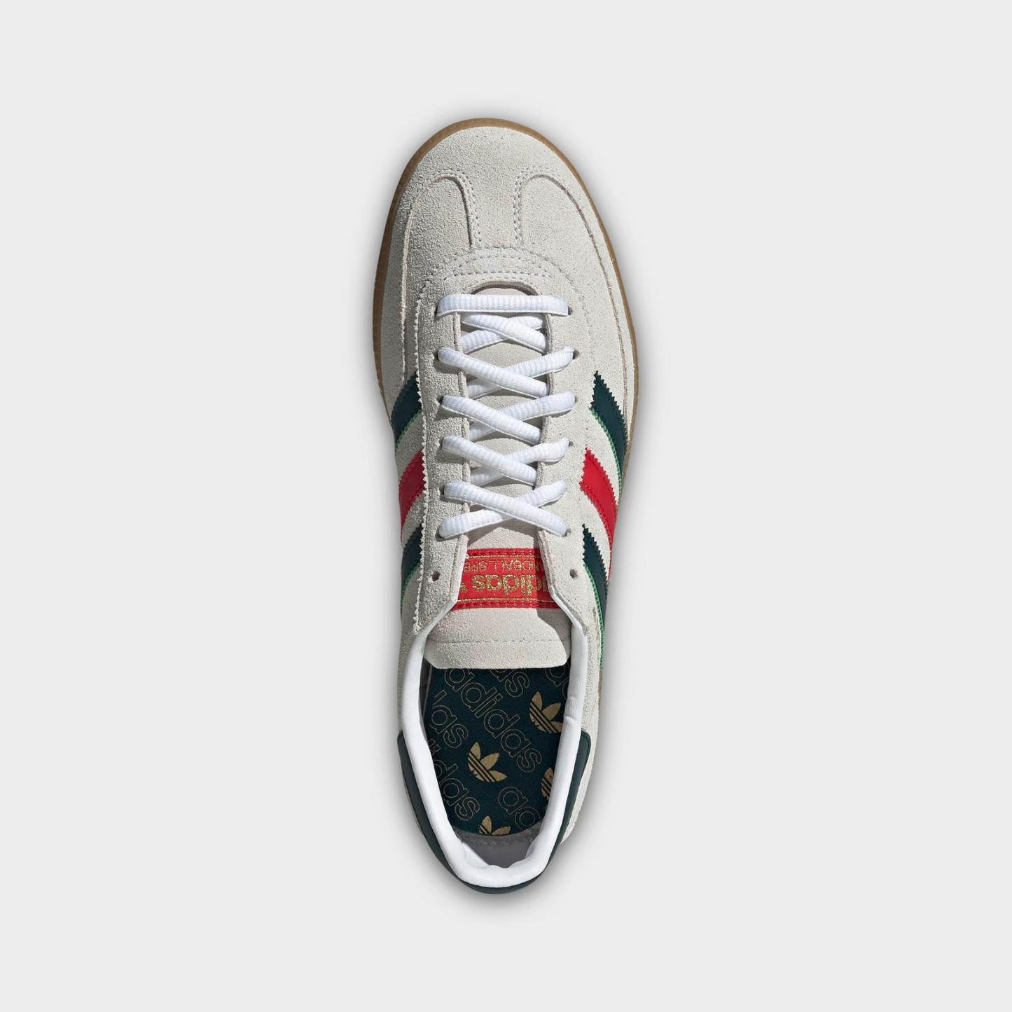 Men's adidas Originals Mexico Handball Spezial Casual Shoes - Cloud White/Aurora Ivy/Better Scarlet - view 5