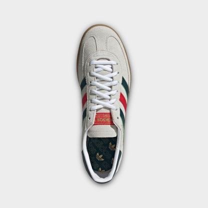 Men's adidas Originals Mexico Handball Spezial Casual Shoes - Cloud White/Aurora Ivy/Better Scarlet - view 5