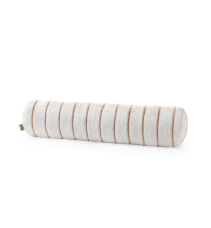 UGG® Stasia Faux Fur Bolster Decorative Pillow, 36" x 8" - Cream