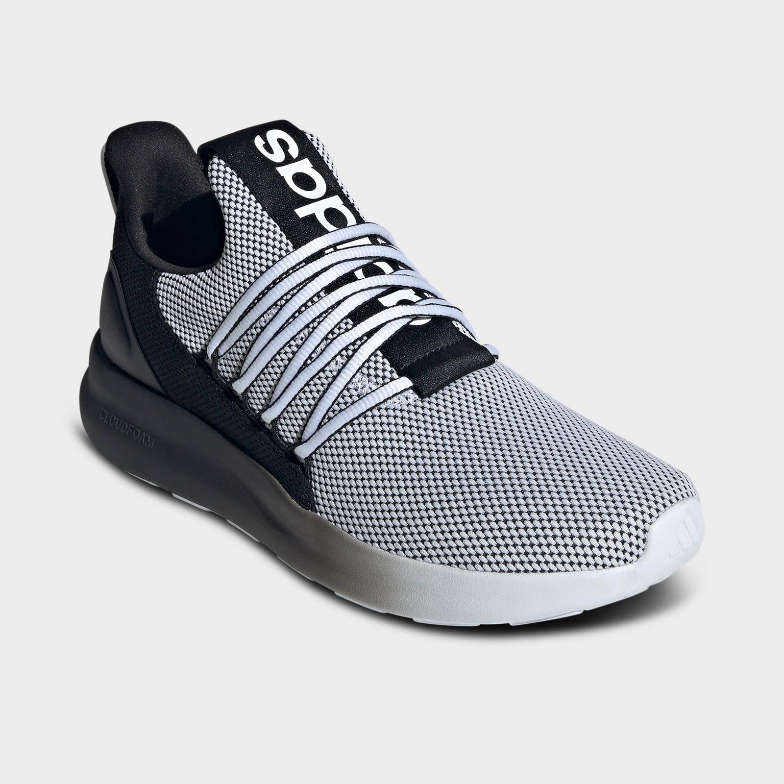 Men's adidas Lite Racer Adapt 7.0 Casual Shoes - White/Black/White - view 2
