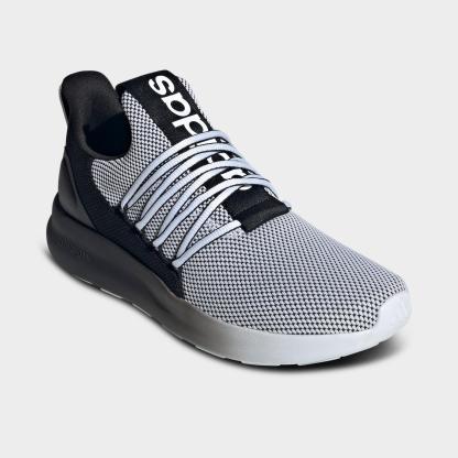Men's adidas Lite Racer Adapt 7.0 Casual Shoes - White/Black/White - view 2