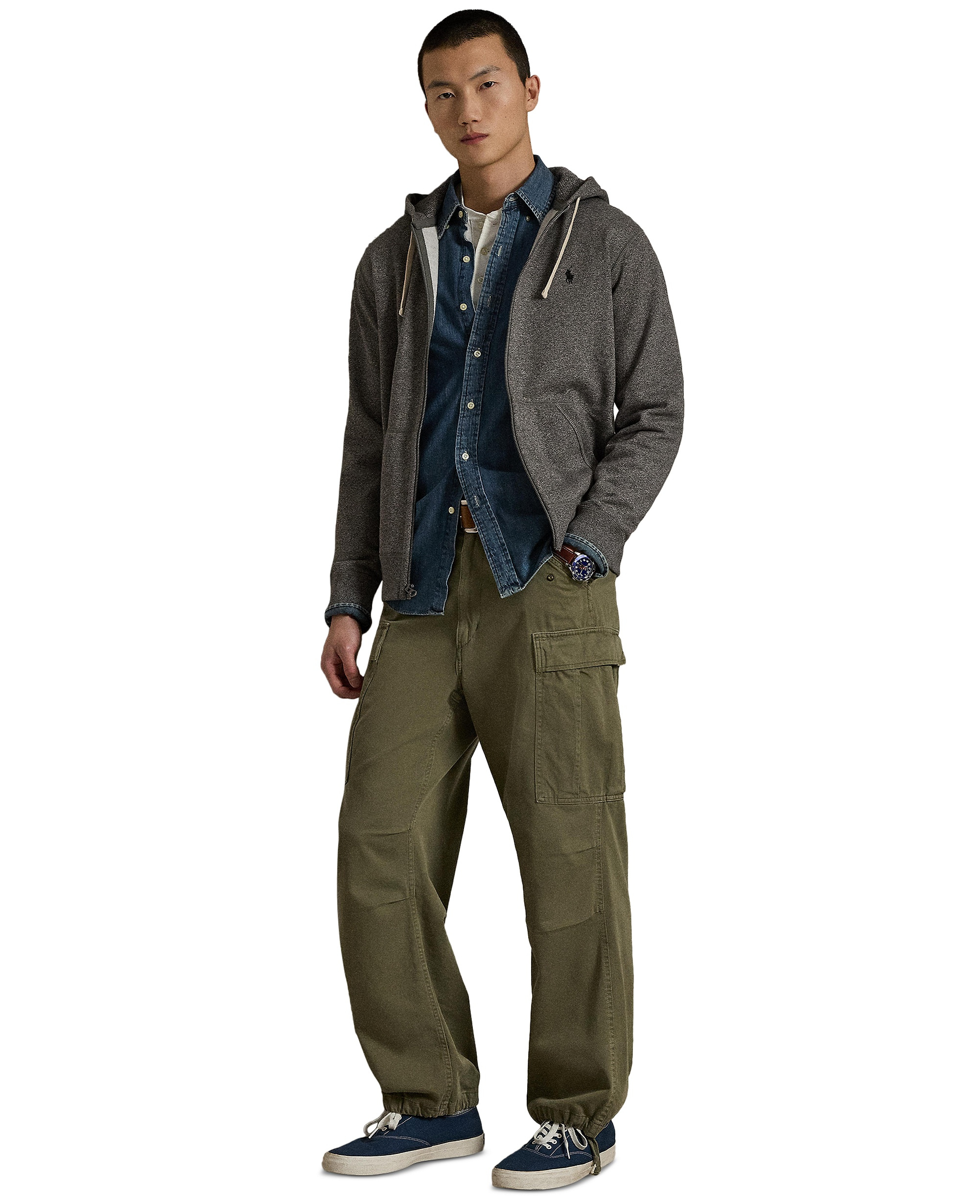 Polo Ralph Lauren Men's Signature Fleece Hoodie - Ash Grey Heather