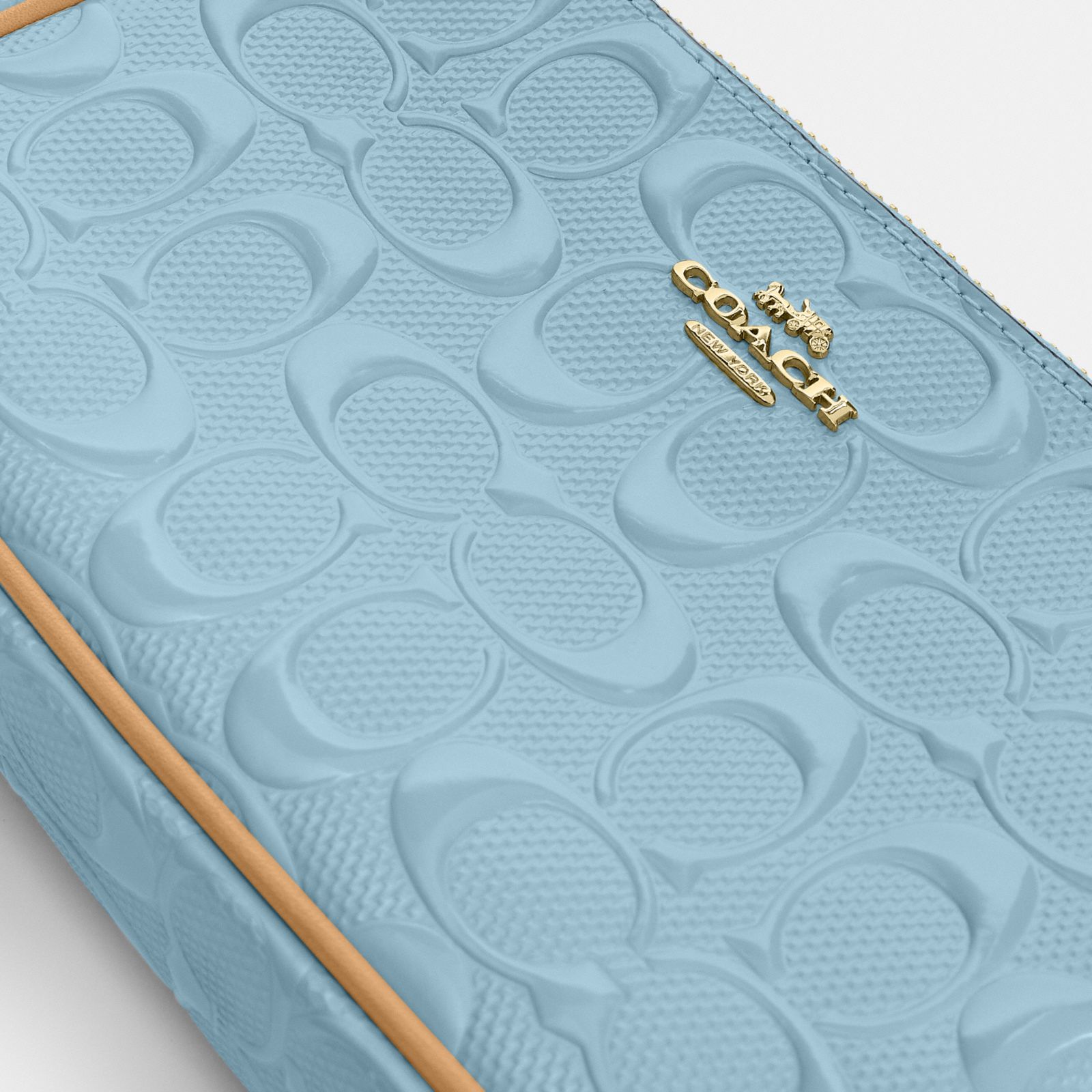 Nolita 19 In Signature Leather With Charms - Gold/Light Blue - view 8