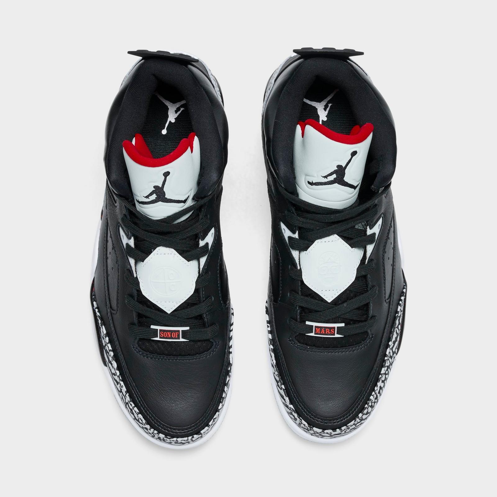 Men's Air Jordan Son of Mars Low Casual Shoes - Black/University Red/Grey Mist - view 5