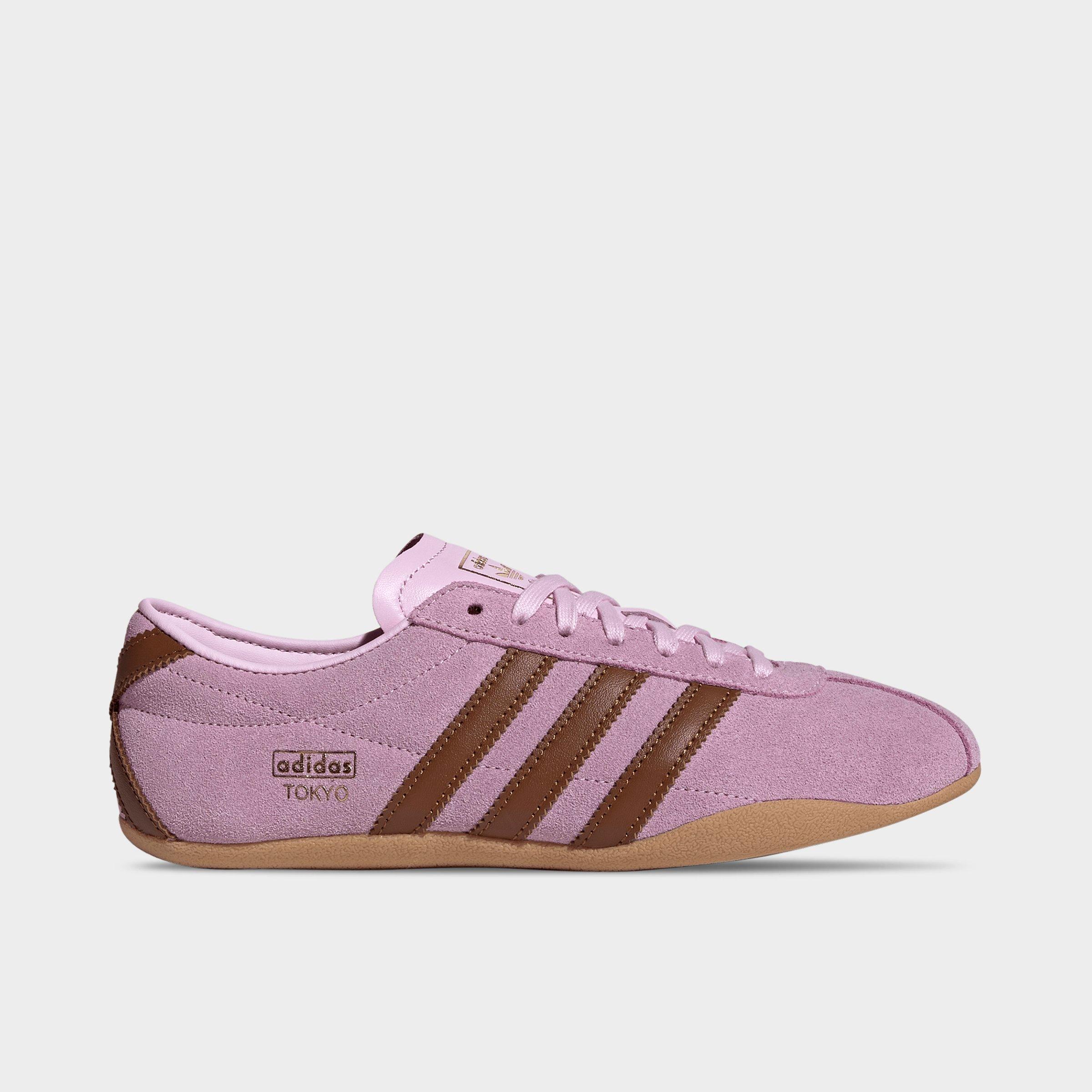 Women's adidas Originals Tokyo Casual Shoes - Part 1 - Orchid Fusion/Dusky Bronze/Gum - Left shoe facing left. Outside of the shoe.