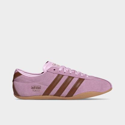 Women's adidas Originals Tokyo Casual Shoes - Part 1 - Orchid Fusion/Dusky Bronze/Gum - Left shoe facing left. Outside of the shoe.