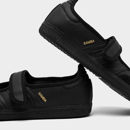 Women's adidas Originals Samba Jane Casual Shoes - Part 2 - Core Black/Core Black/Core Black - Detail shot
