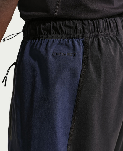 Nike Men's Tech Dri-FIT Woven Color-Block Pants - Black/Obsidian