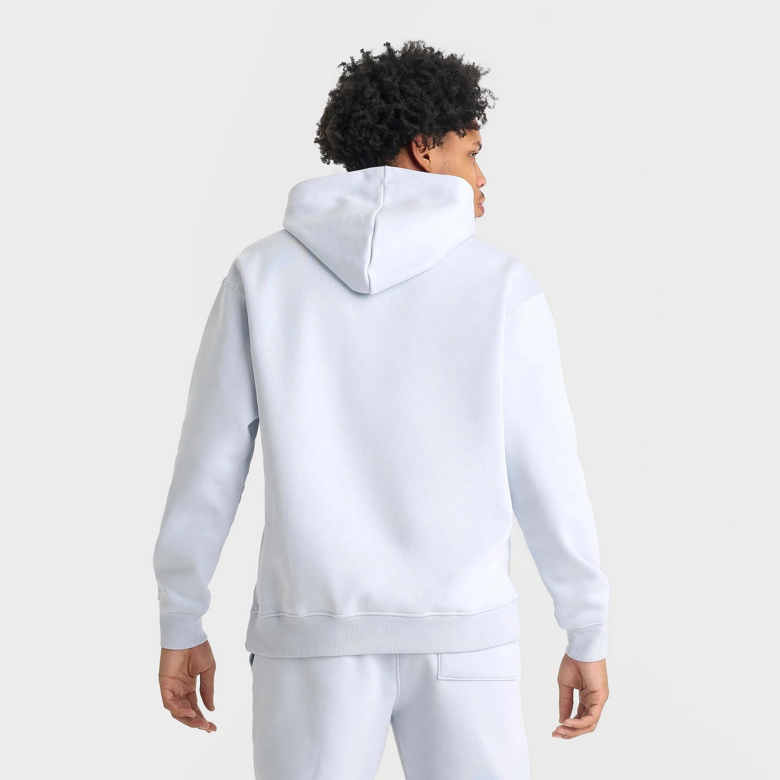 Men's Jordan Swoosh Brooklyn Fleece Pullover Hoodie - Aura/Pale Ivory - view 4