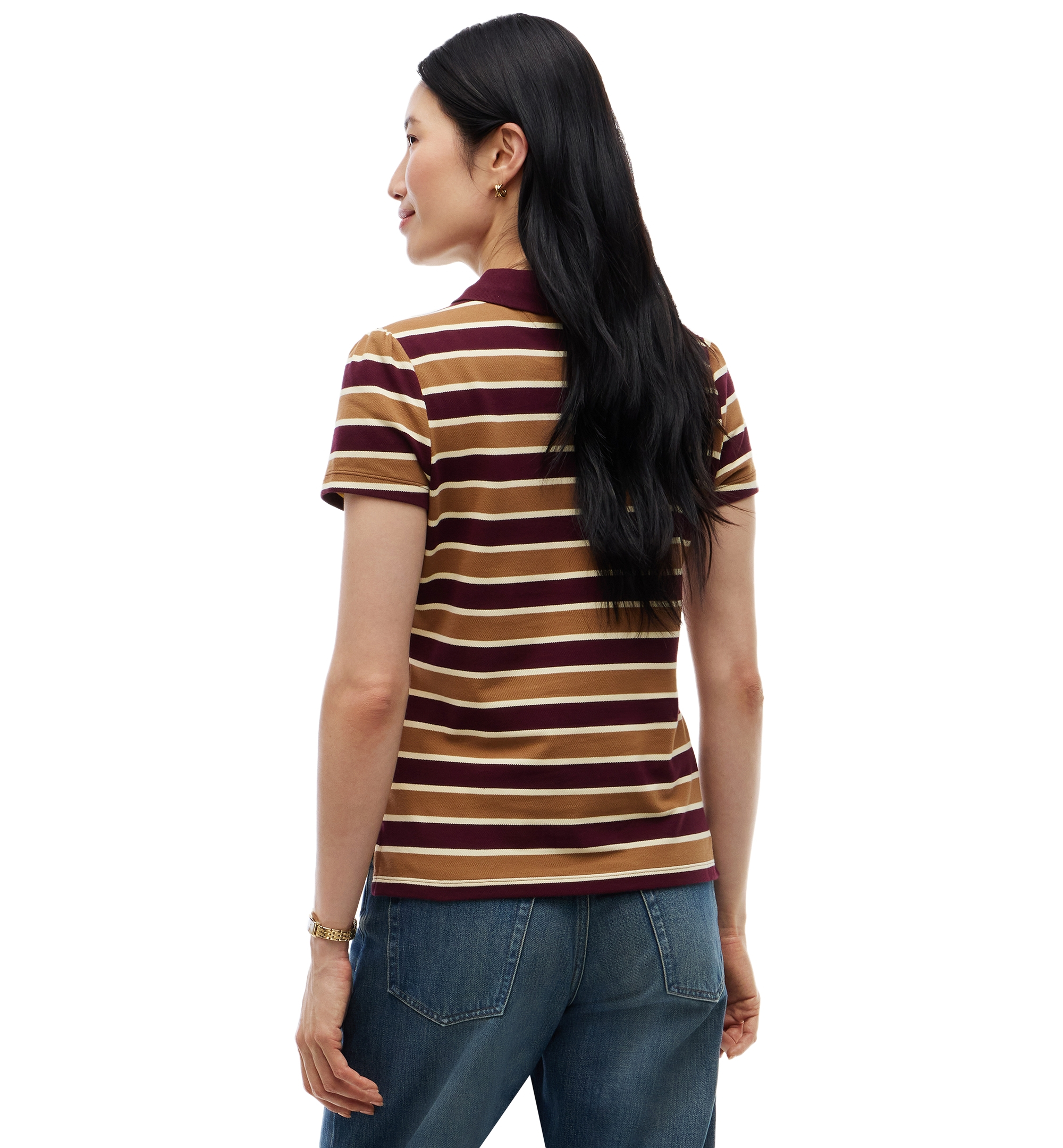 Tommy Hilfiger Women's Short-Sleeve Polo Shirt - Std Stp Dp