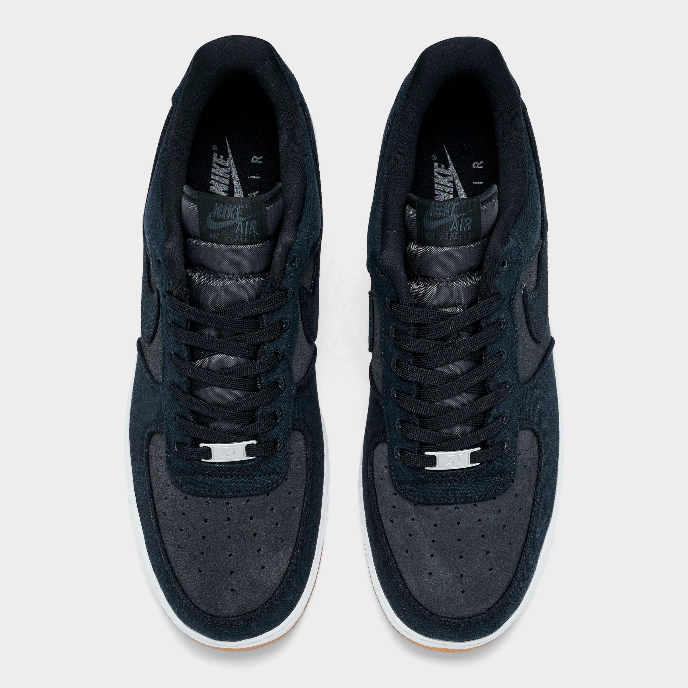 Men's Nithtke Air Force 1 '07 LV8 Casual Shoes - Part 4 - Black/Dark Smoke Grey/Gum Medium Brown/Black - Top view