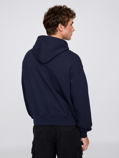 Adult Heavyweight Oversized Hoodie - Navy blue uniform