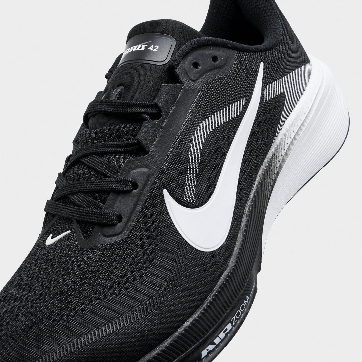 Men's Nithtke Pegasus 42 Running Shoes - Part 1 - Black/Photon Dust/White - Detail shot