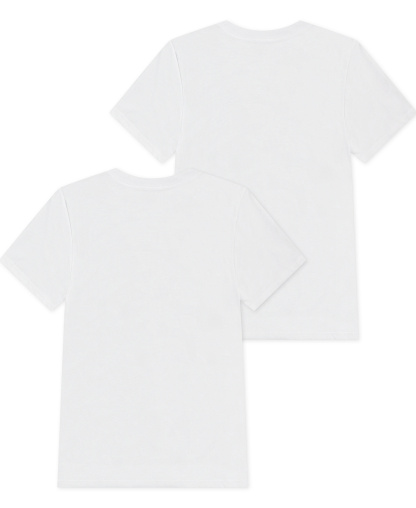 Nike Boys' 8-20 Crewneck Short-Sleeve Undershirt, 2-Pack - White/White