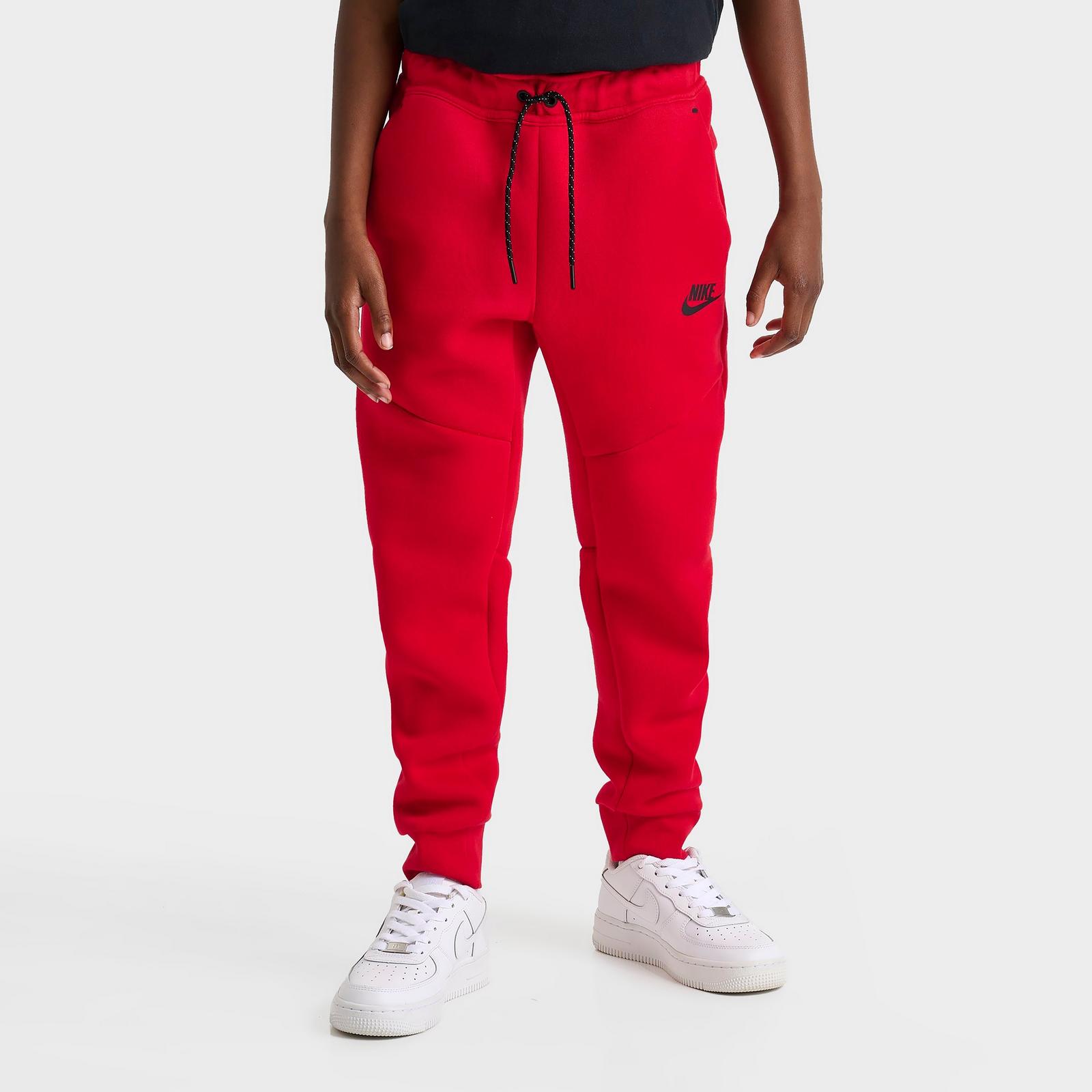 Big Kids' Nike Sportswear Tech Fleece Reflective Jogger Pants - University Red