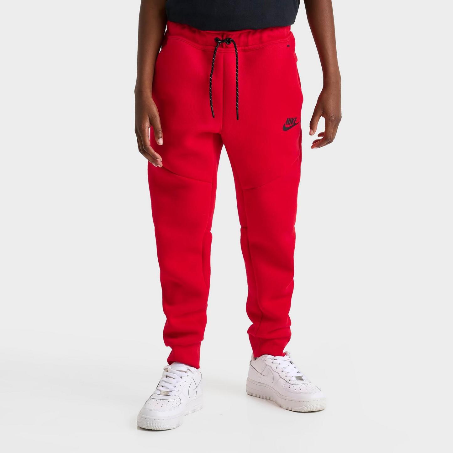 Big Kids' Nike Sportswear Tech Fleece Reflective Jogger Pants - University Red