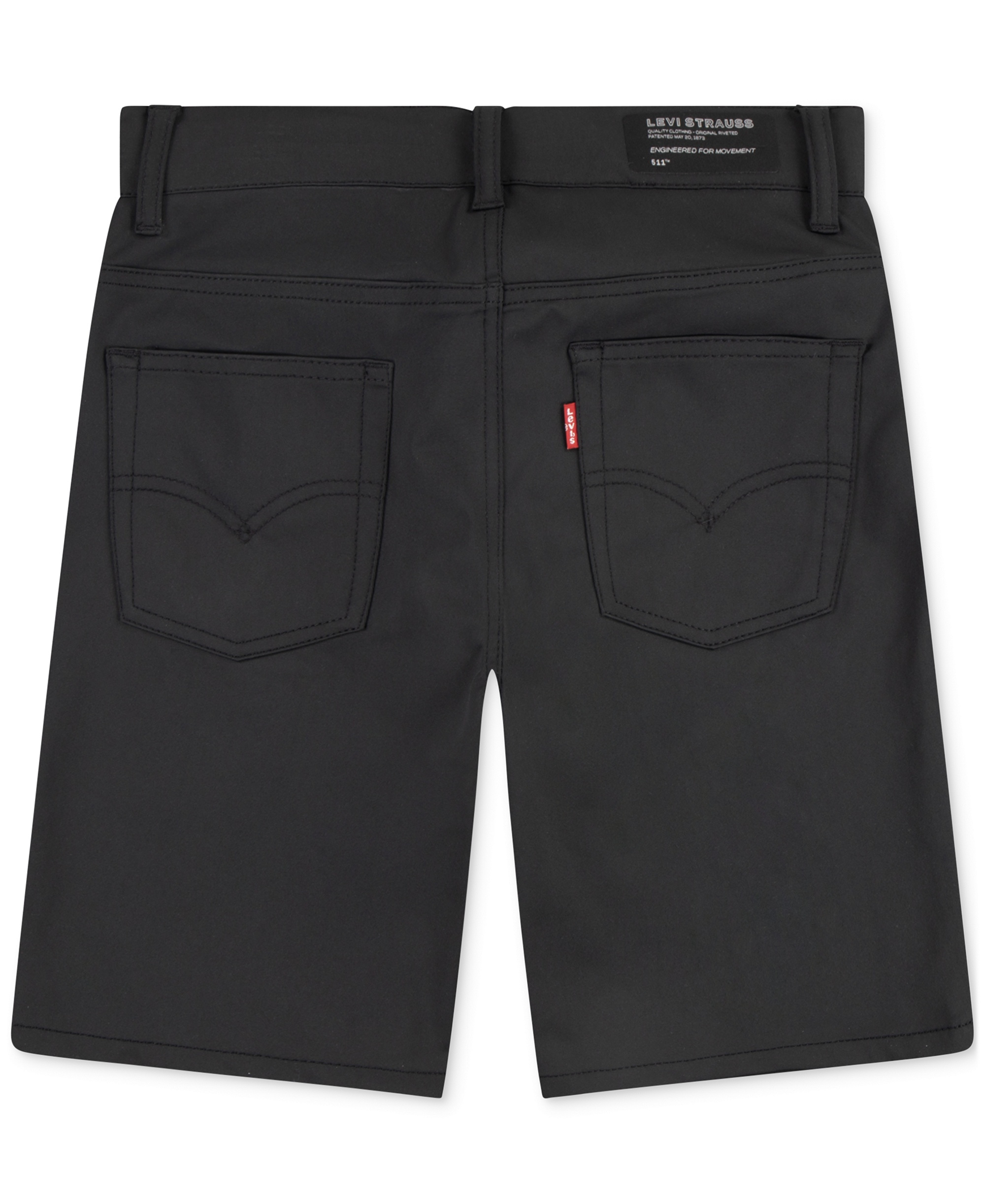 Levi's Boys' 8-20 Slim-Fit Performance Stretch Shorts - Jet Black
