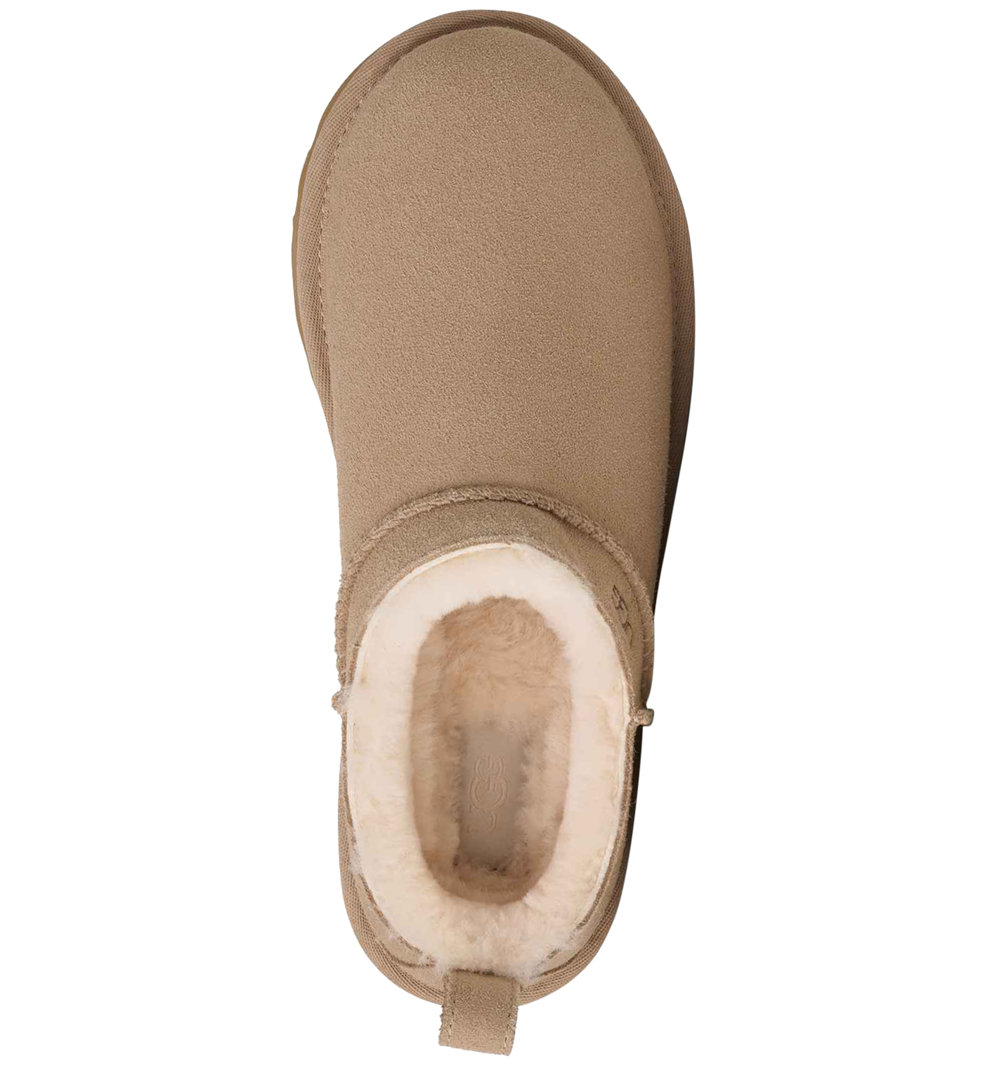 UGG® Women's Classic Micro Pull Tab Round Toe Booties - Sand
