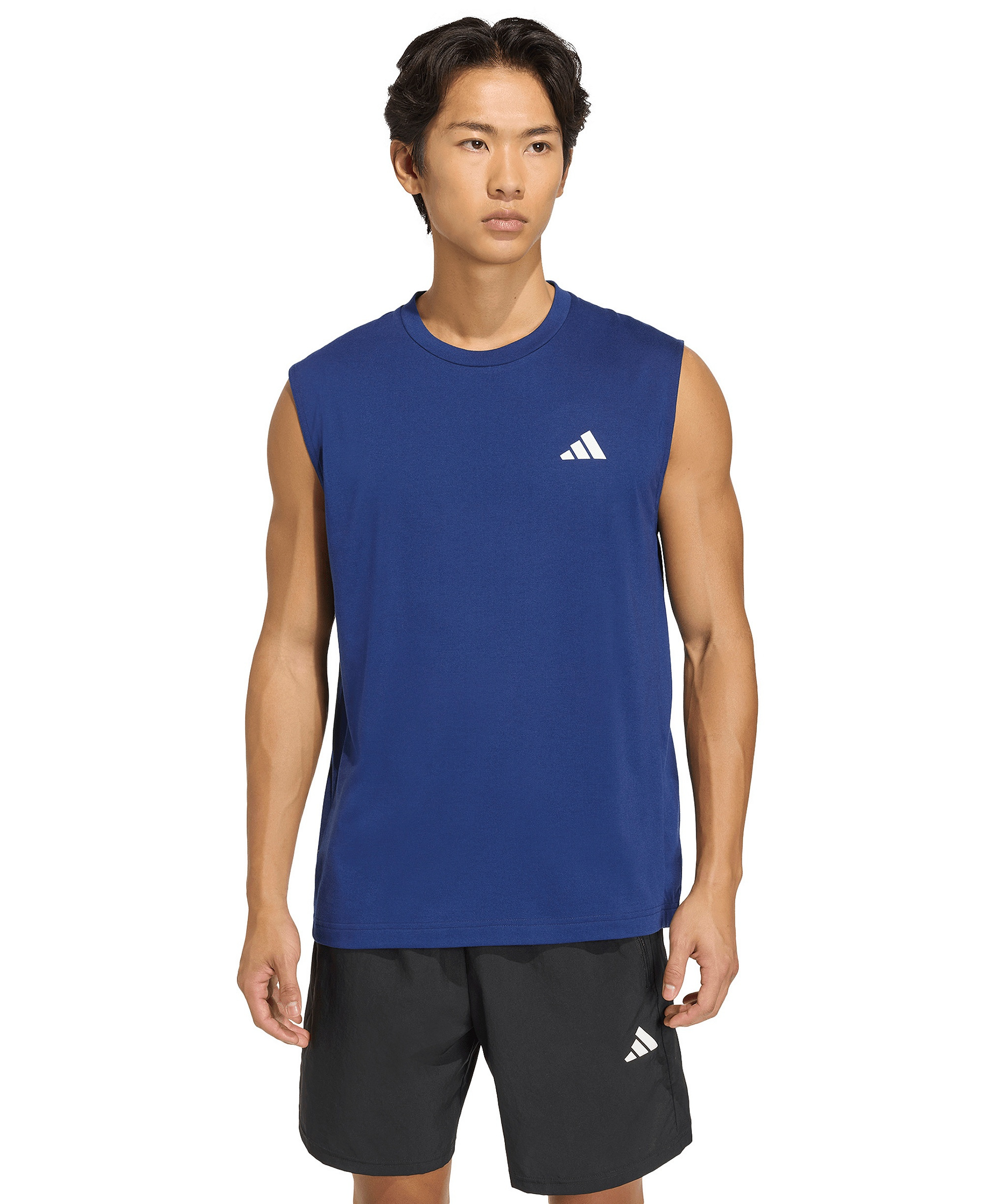adidas Men's Workout Essentials Feelready Tank Top - Dark Blue