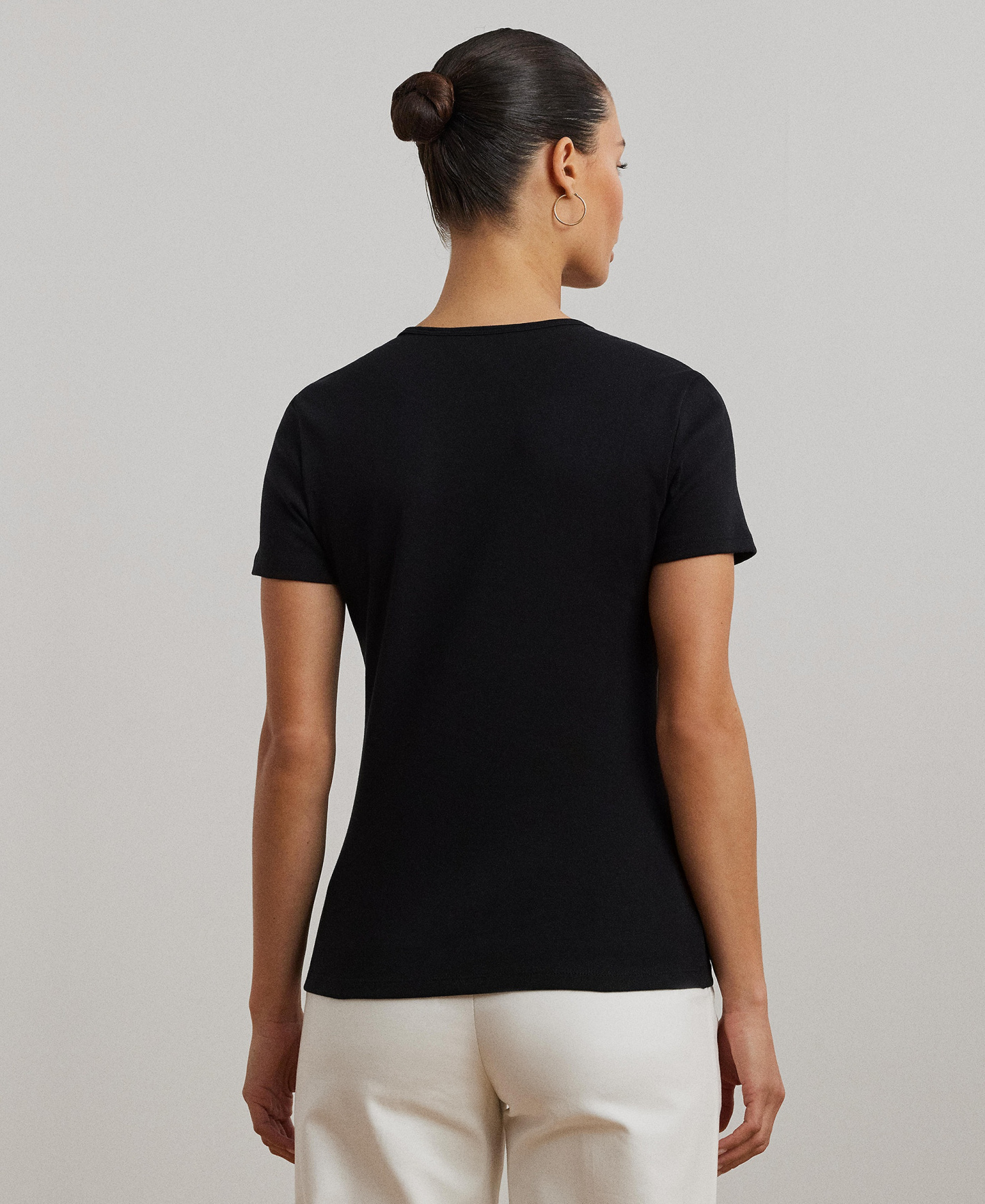 Lauren Ralph Lauren Stretch Knit T-Shirt - Polo Black