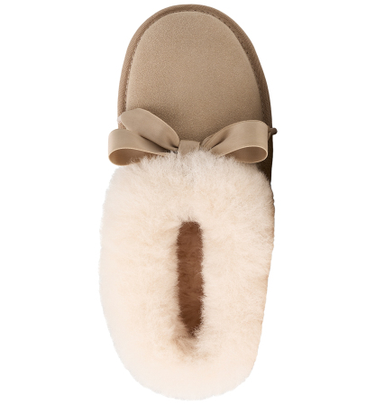 UGG® Kids' Bailey Bow Round Toe Slippers - Sand