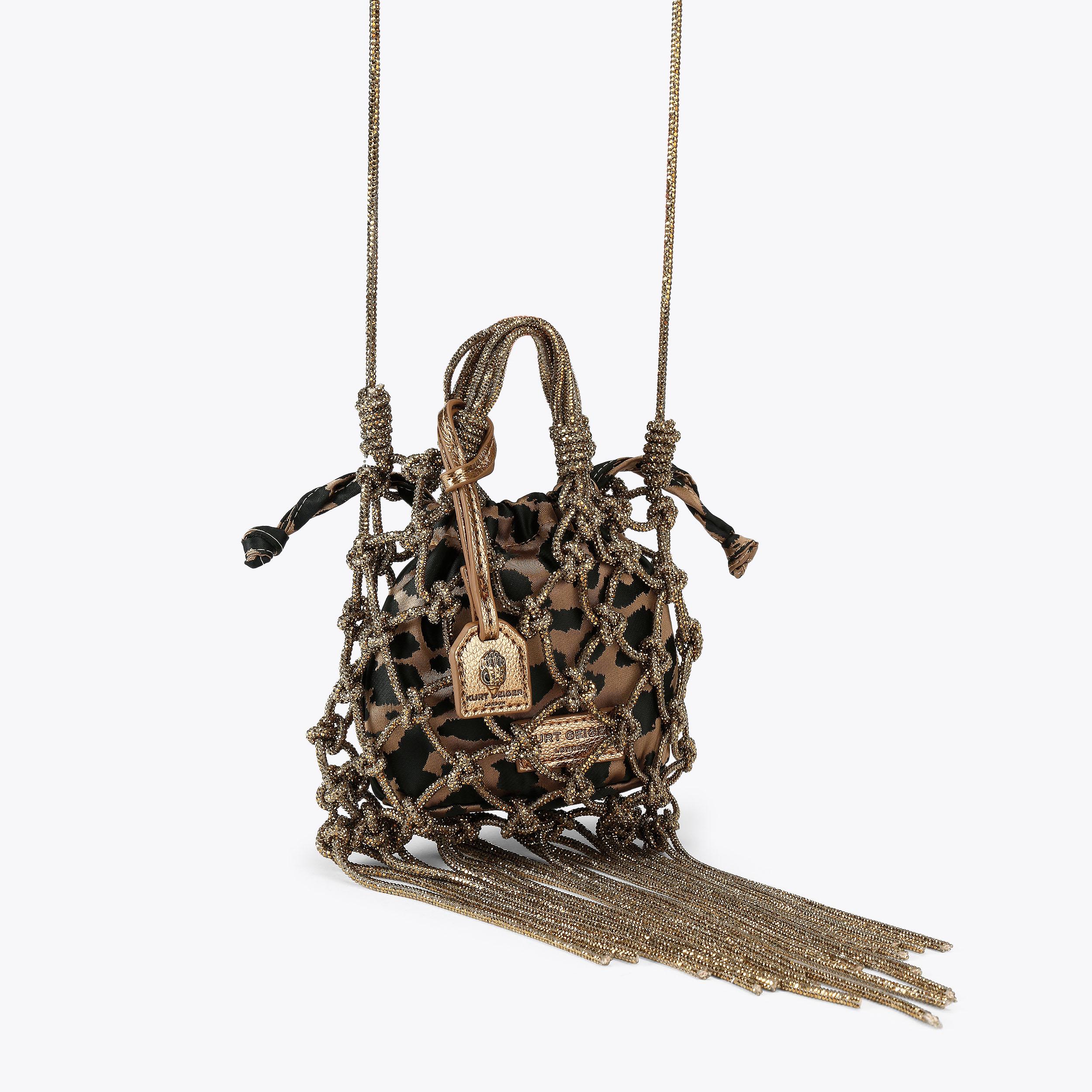 Kurt Geiger London Mini Macrame Crystal Bag - Metallics - view 3