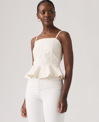 Levi's Women's Anderson Sleeveless Cotton Flounce Top - Truth Slip