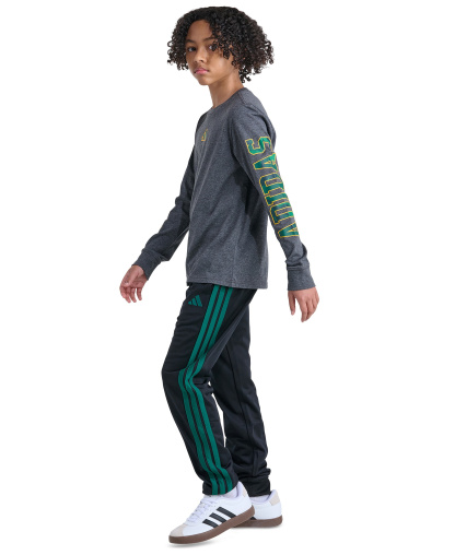 adidas Boys' 8-20 Long-Sleeve Camo Graphic Lineage T-Shirt - Dark Gray Heather