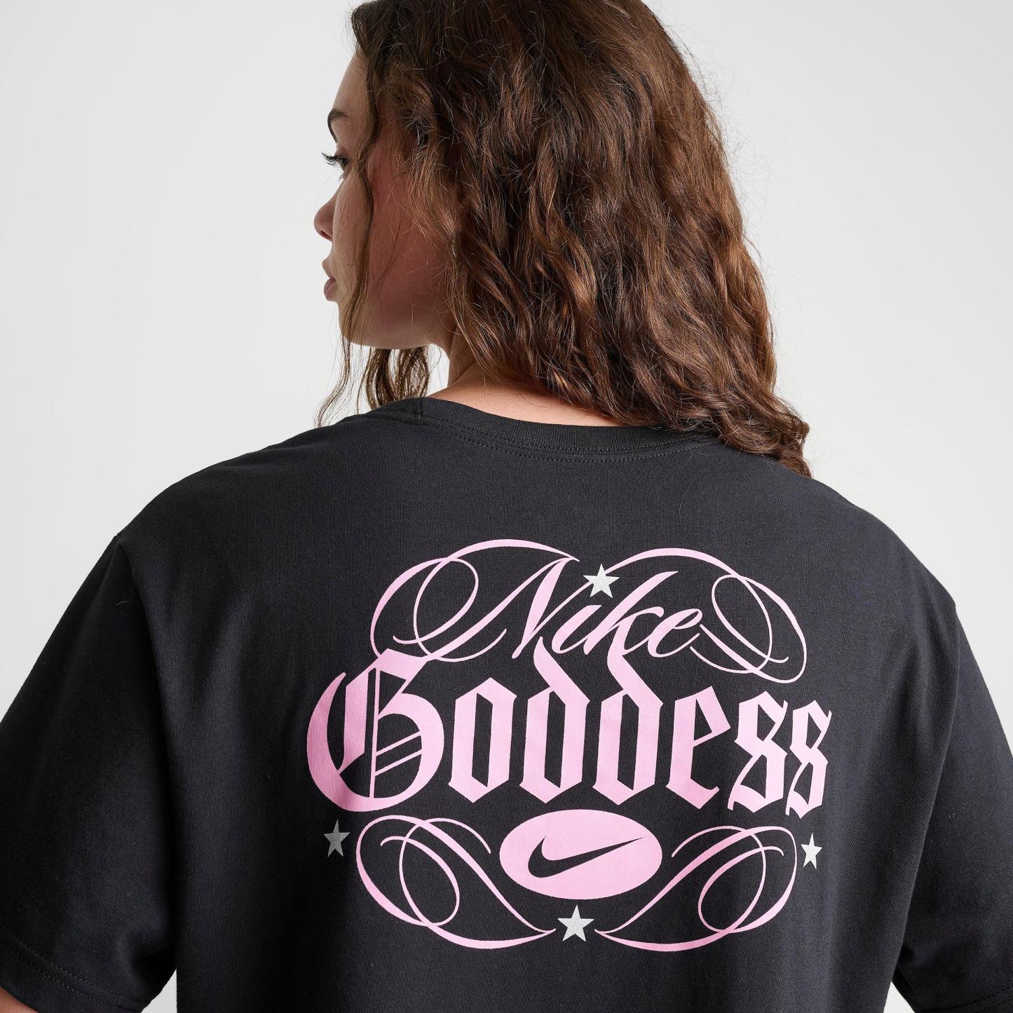 Women's Nithtke Sportswear Goddess Cropped T-Shirt - Black