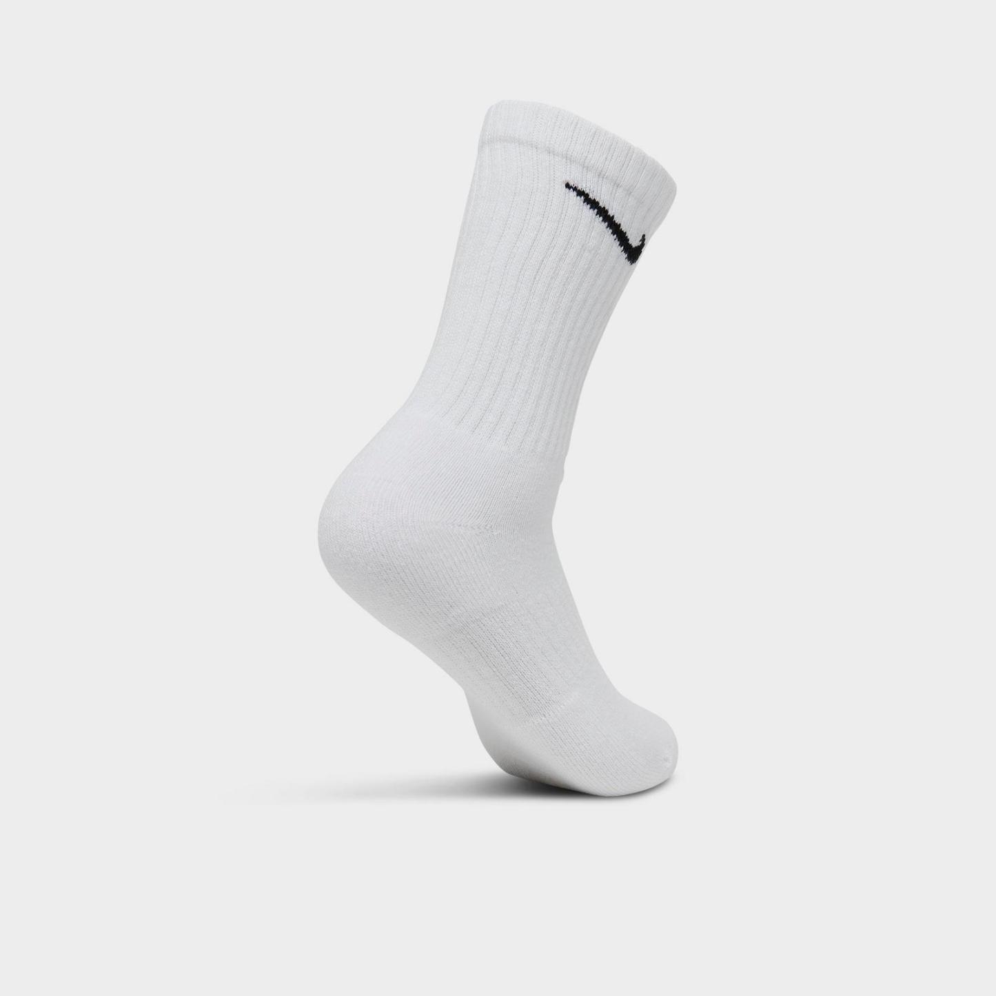 Nike Everyday Cushioned Training Crew Socks (3-Pack) - White/Black (SX7664-100)