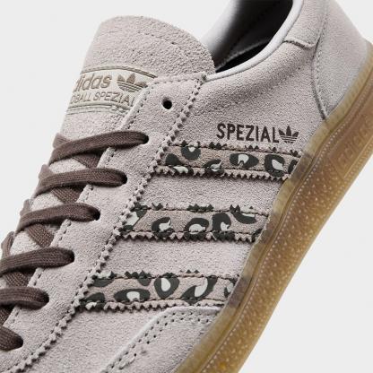 Big Kids' adidas Originals Handball Spezial Casual Shoes - Part 2 - Brown/Leopard - Detail shot
