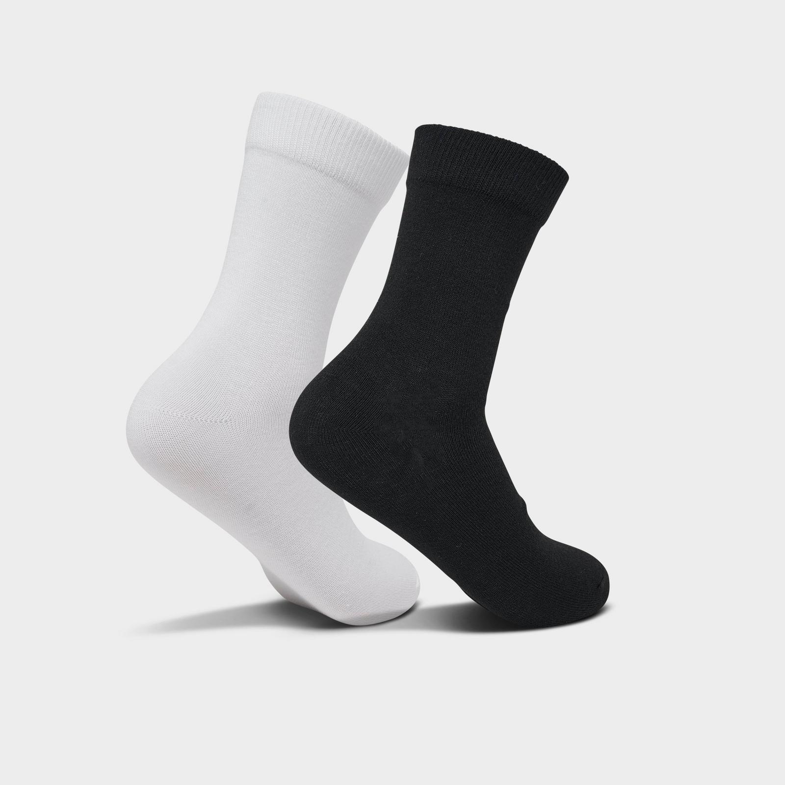 adidas Originals Unisex Rhinestone High Quarter Socks (2-Pack) - Black/White - view 2