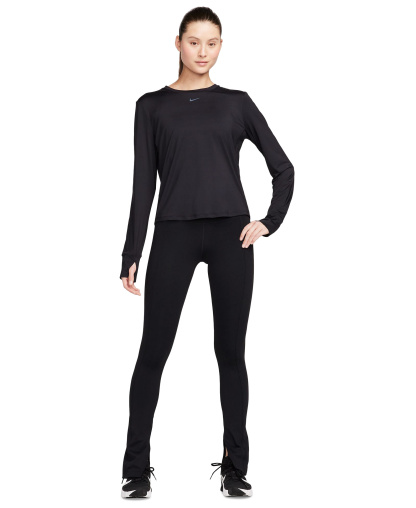 Nike Women's One Classic Dri-FIT Long-Sleeve Top - Black