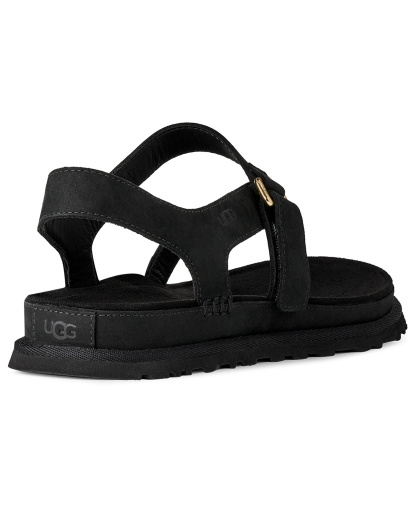 UGG® Women's GoldenGaze Open Toe Flat Sandals - Black